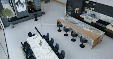 Une cuisine ouverte sur le salon