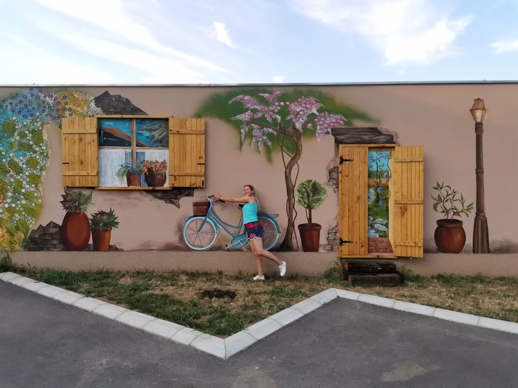 a person sitting on a bicycle
